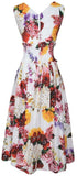 Floral Print Smocked Midi Dress