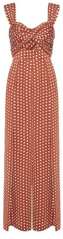 Polka Dot Printed Bralette Jumpsuit | DESIGNER INSPIRED FASHIONS