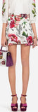 Peony Print Mini Skirt