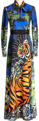 Tiger Print Maxi Dress