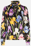 Printed Silk Satin Blouse