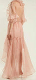 Ruffle-Trimmed Organza Dress