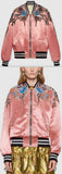 Reversible Sequin Acetate Bomber Jacket