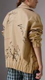 Postcard Print Tropical Gabardine Harrington Jacket
