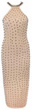 Studded Halter Bodycon Dress