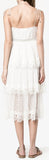 Meridian Circle-Lace Silk Dress