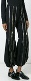 Black Multi Zip Pants