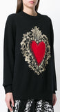 Sacred Heart Embroidered Sweater