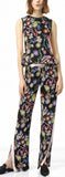 Crepe Top and Pant Set with Floral Print