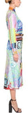 Printed Midi Shirt-Dress