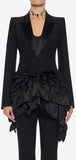 Asymmetric Ruffle Jacket