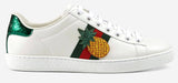 Ace Embroidered Low Top Sneaker - Pineapple & Ladybug - DESIGNER INSPIRED FASHIONS