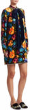 Embellished Floral Velvet Dress | DESIGNER INSPIRED FASHIONS