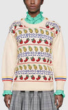 Pineapple and Strawberry Print Sweater | DESIGNER INSPIRED FASHIONS
