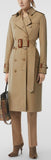 Cotton Gabardine Trench Coat, Honey | DESIGNER INSPIRED FASHIONS