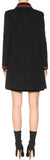 Grosgrain-Trimmed Wool Coat