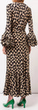 Puff-Sleeve Wrap Dress | DESIGNER INSPIRED FASHIONS