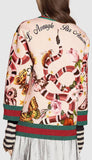 Garden Exclusive Printed Sweatshirt in Light Pink - DESIGNER INSPIRED FASHIONS