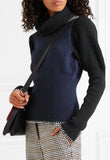 Ribbed-Knit Turtleneck Sweater, Blue