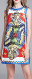 Printed Mini Shift Dress