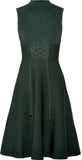Lace-up Stretch Knit Dress