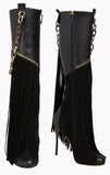 'Manitoba' Fringed Boots - DESIGNER INSPIRED FASHIONS