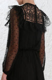 Meridian Circle Lace Playsuit, Black