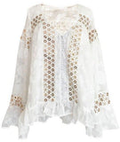 Embroidered Flared Blouse