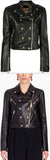 Zipper-Trimmed Biker Jacket