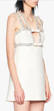 Jewel Trim Mini Dress