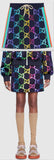 Technical Jersey Skirt with GG Sequins