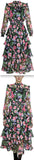 Floral Print Tiered Smocked Dress