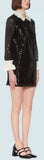 Sequined Pique Dress