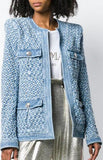 Perforated Denim Jacket