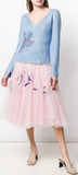 Embroidered Tulle Skirt
