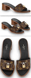 Lock it Heel Mules - Monogram