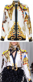 Native-Print Bead-Fringed Shirt