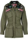 Oversized Embellished Drill Jacket
