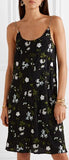 Chain-Embellished Embroidered Mini Dress