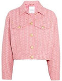 'Raffia & Boucle' Tweed Jacket & Skirt Set in Pink - DESIGNER INSPIRED FASHIONS