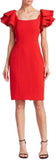 Ruffle Sheath Dress