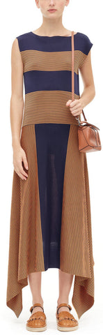 Stripe Knit Dress, Blue | DESIGNER INSPIRED FASHIONS