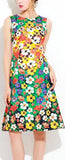 Floral Printed Multicolored Dress