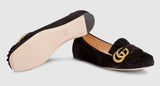 Suede Ballet Flat, Black