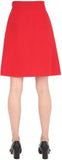 'GG' Logo Mini Skirt, Red