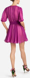 Ruched Mini Dress with Applique