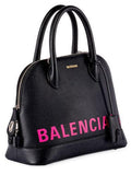 Ville S Leather Tote, Black