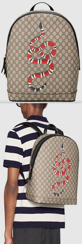 Kingsnake Print GG Supreme Backpack