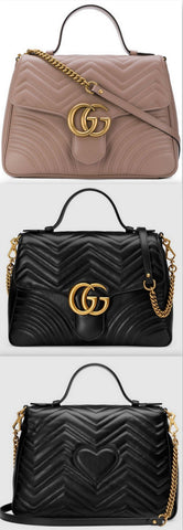 GG Marmont Medium Top Handle Bag - Nude or Black