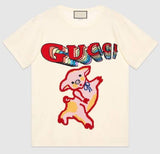 Cotton T-Shirt with Piglet